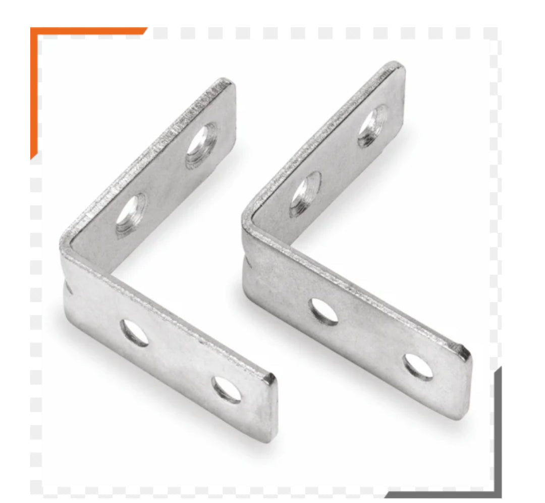 ADISON right angle shelf support brackets 4 cm pack of 25  pcs mild steel heavy duty with screws