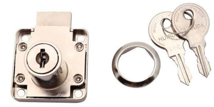 Adison drawer lock stainless steel heavy duty comes with 2 keys and accessories pack of 2 locks best drawer security lock