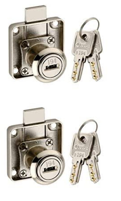 Adison drawer lock stainless steel heavy duty comes with 2 keys and accessories pack of 2 locks best drawer security lock