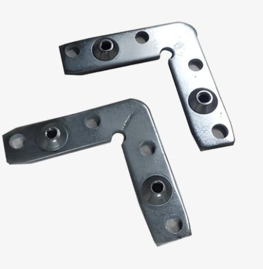 ADISON jointer patti ( l shaped angle connector) size 2" pack of 8 pcs with screws and all fitting accessories best multipurpose jointer patti for every usage mild steel material for jointing frames